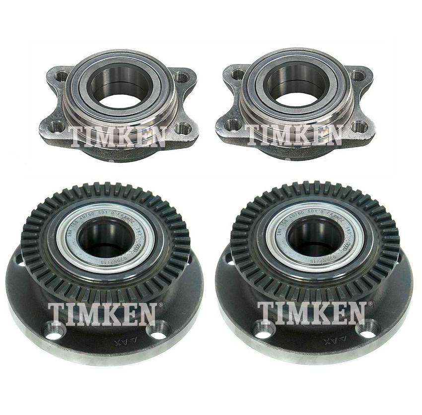 Audi Wheel Bearing and Hub Assembly Kit - Front and Rear 8E0598611C - Timken 2894581KIT